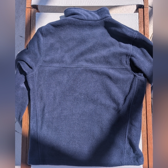 Columbia Navy Zip Front Fleece Men's M/ Women's L - Picture 4 of 4